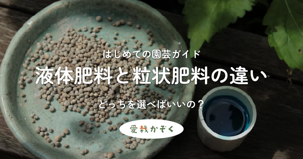液体肥料と粒状肥料の違い