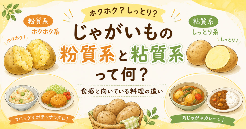 じゃがいもの粉質系・粘質系って何?