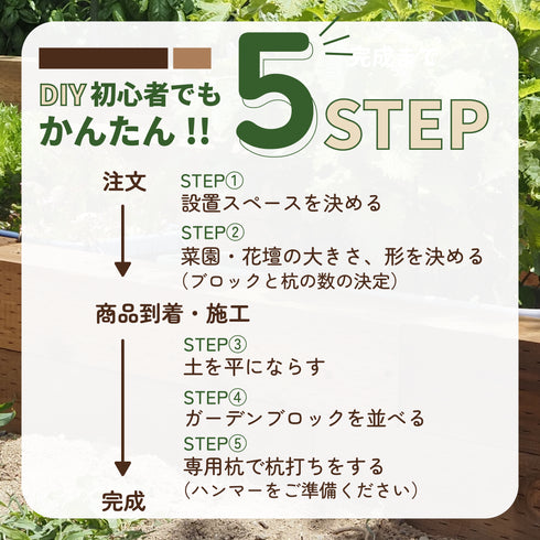 7月上旬発売予定!!ガーデンブロック|花壇・菜園づくり|初心者にもおすすめ