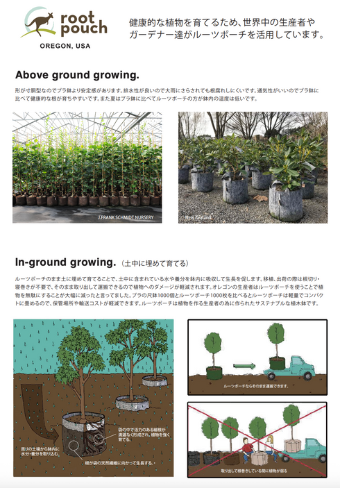Root Pouch(ルーツポーチ)|不織布製植木鉢
