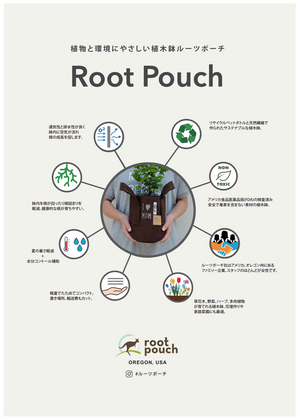 Root Pouch（ルーツポーチ）｜不織布製植木鉢