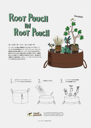 Root Pouch（ルーツポーチ）｜不織布製植木鉢